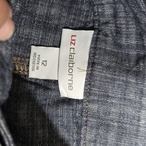 Liz Claiborne Women's Chambray Blue Skirt